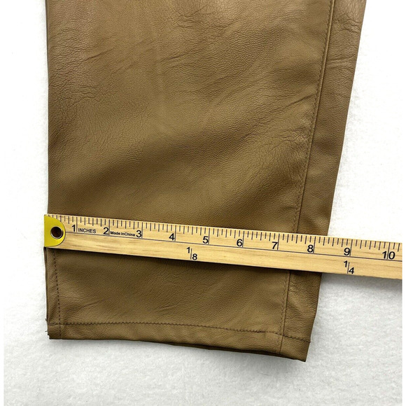 Good American Better Than Leather Good Boy Pants Size 16 Warm Caramel - Picture 6 of 13